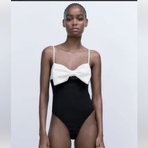 zara bow bodysuit